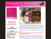 Tablet Screenshot of daenemark-heiraten.de